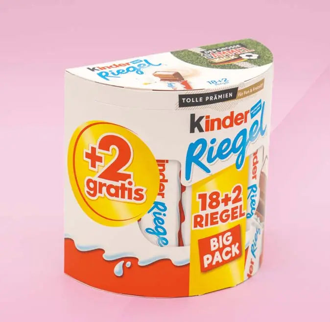Kinder Riegle Kinder Riegel - Big Pack - 18 x 21g + 2 Riegel Gratis – LEBENSMITTELKÖNIG