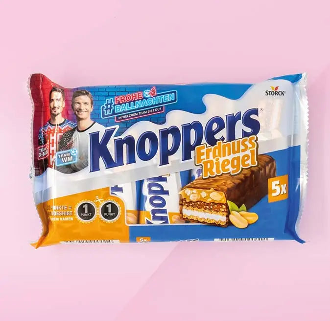 Knoppers Erdnuss Riegel - Vorteilspack - 5 x 40g