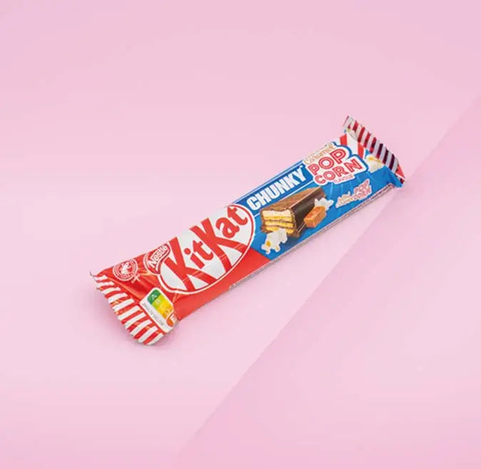 KitKat Chunky Salted Caramel + Pop Corn Flavour - 1 x 42g