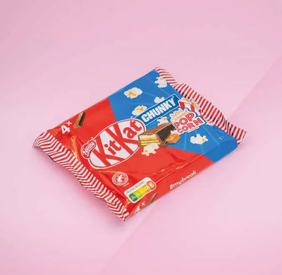 KitKat Chunky Salted Caramel + Pop Corn Flavour - Vorteilspack - 4 x 42g