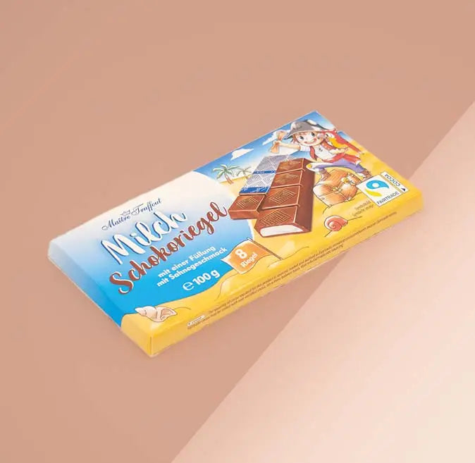 Maitre Truffout Milch-Schokoriegel mit Sahnecremefüllung - 8 x 12,5g